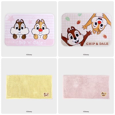 韓國大創 X 迪士尼聯名 奇奇蒂蒂家族 腳踏墊1