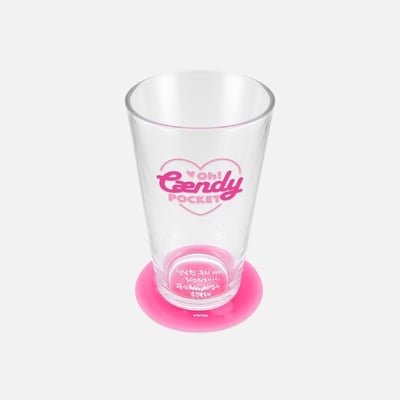 aespa Oh! Caendy Pocket Part.2 玻璃杯+杯墊套組4