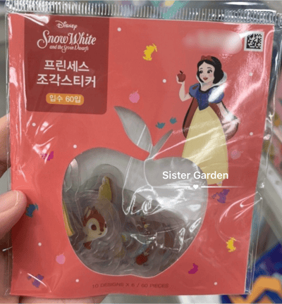 韓國大創 X 迪士尼聯名 手帳裝飾貼紙2