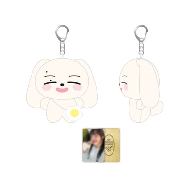 Apink 恩地 2024 FANMEETING "은지의 책방" 官方周邊 迷你玩偶鑰匙圈吊飾1