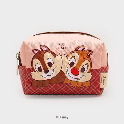 韓國大創 X 迪士尼聯名 奇奇蒂蒂家族 絨毛化妝包收納袋/零錢收納包11