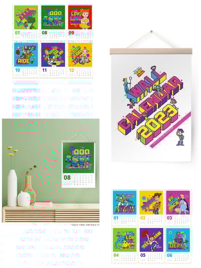 韓國大創 X 迪士尼聯名 2023年掛式月曆3