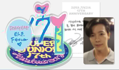 Super Junior 17週年紀念 官方紀念週邊 壓克力立牌&AR語音卡組8
