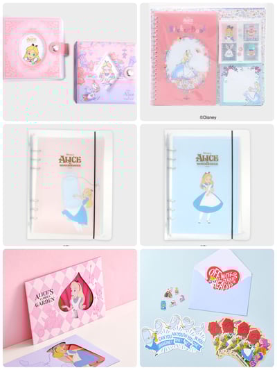 韓國大創 X 迪士尼聯名 愛麗絲夢遊仙境 文具用品1