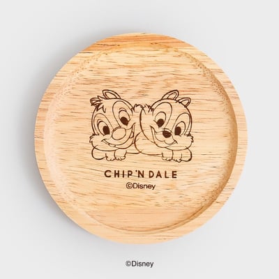 韓國大創 X 迪士尼聯名 奇奇蒂蒂家族 木製 置物盤、杯墊2