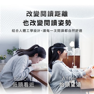 【無負擔閱讀】睛靈頭戴型＋遠見訂閱一年期(方案A)7