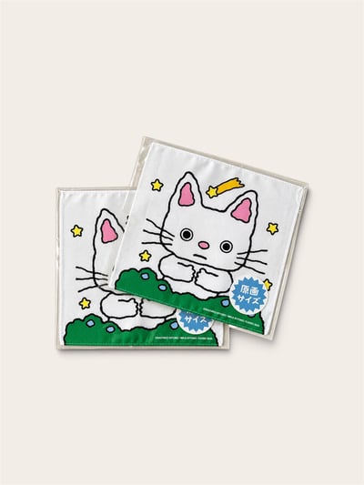 ノンタン 原画サイズ ハンカチ｜ノンタン丹丹經典繪本方巾 （原畫）2