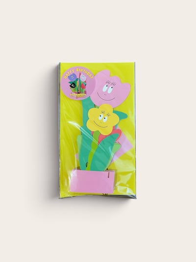 BARBAPAPA 泡泡先生｜花束立體生日卡3