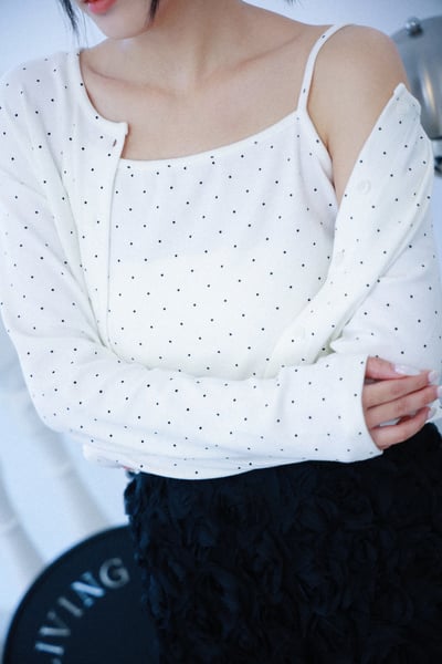 奧拉俏皮點點外套＋小背心set3