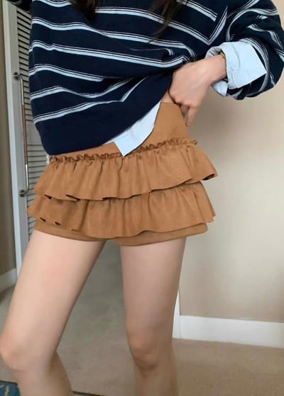 瑪莉安娜絨布蛋糕褲裙4