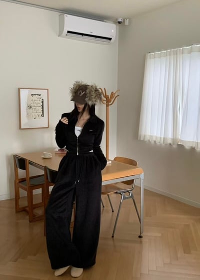 B02 塞西莉亞絨毛寬褲5