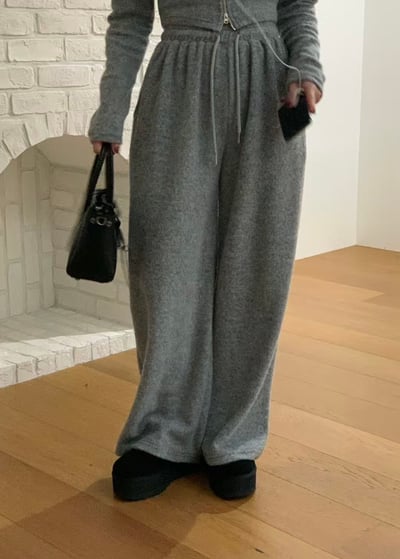 B02 塞西莉亞絨毛寬褲6