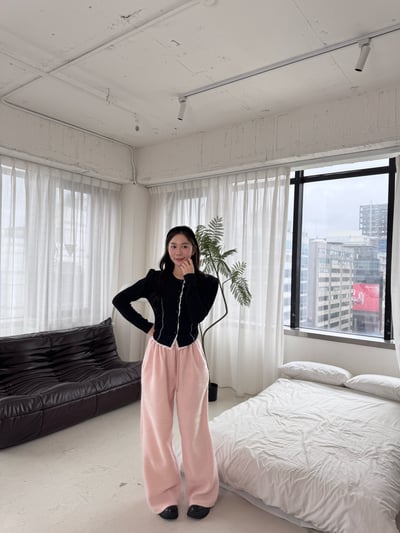 B02 塞西莉亞絨毛寬褲3