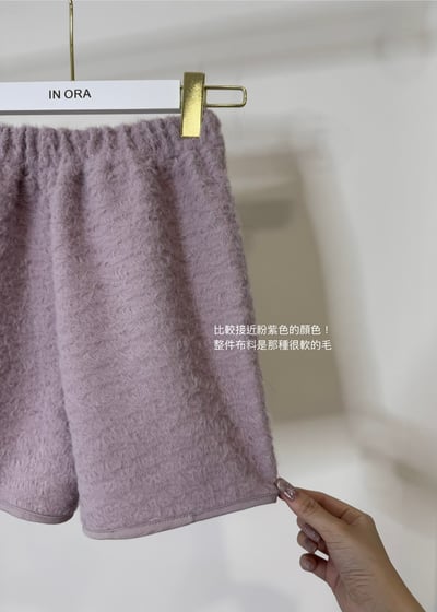 A08 克蕾蒙絲軟毛短褲5