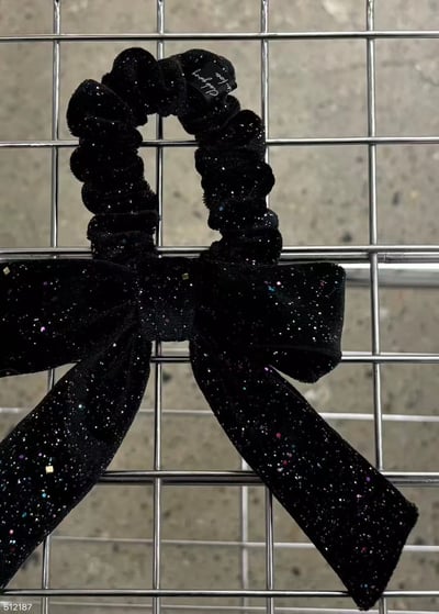 C05 Jamie小細閃亮片蝴蝶結髮圈2