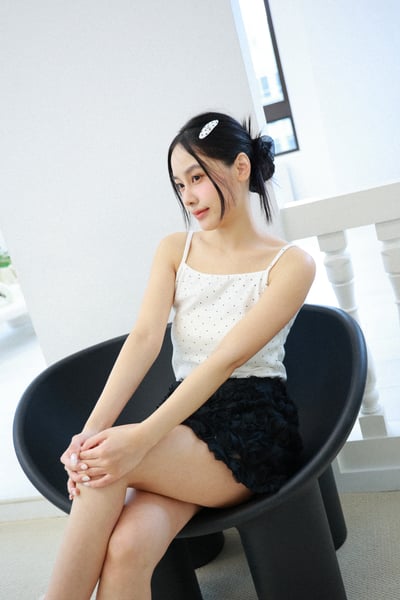 奧拉俏皮點點外套＋小背心set2