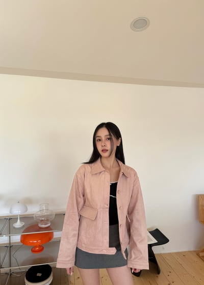 卡蜜兒浪漫繆思麂皮外套3