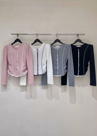 A14 瑪莉的蕾絲邊針織衫7