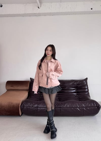 卡蜜兒浪漫繆思麂皮外套7