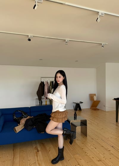 瑪莉安娜絨布蛋糕褲裙2