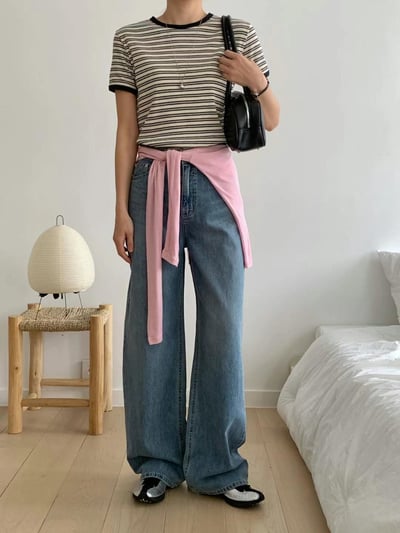 Ap25 高個限定寬牛仔褲3