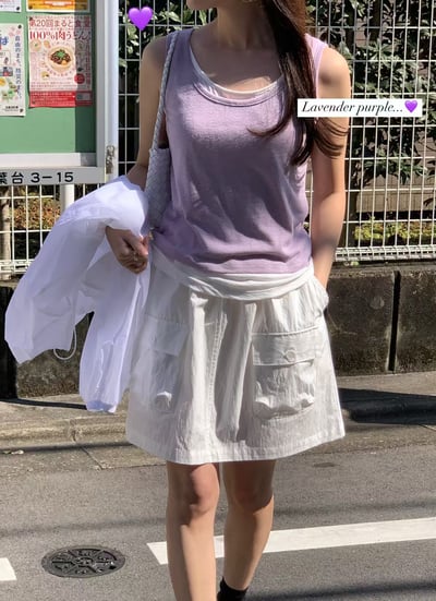 Ap01 假兩件無袖上衣5