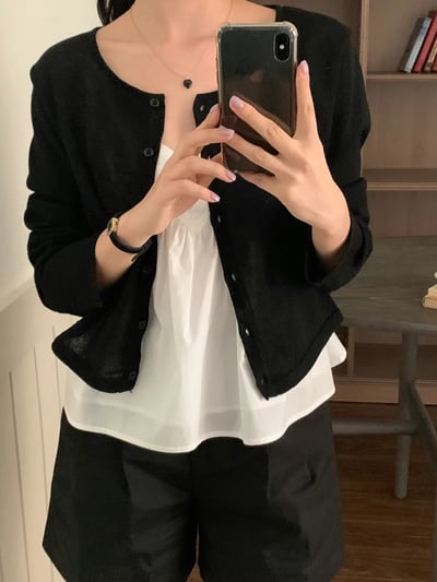 春夏圓領小開衫2