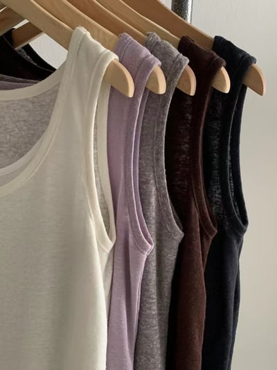 Ap01 假兩件無袖上衣6