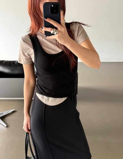 J21 極簡時髦背心set5