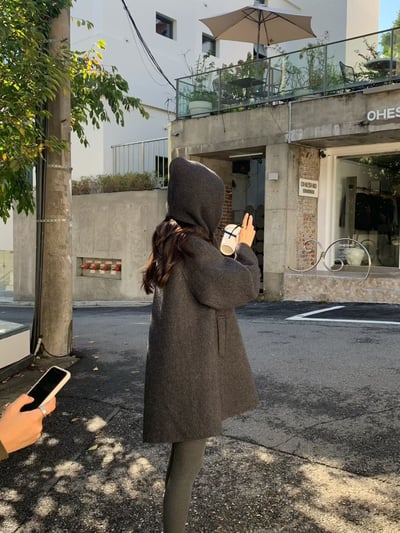 De11 羊毛手工中長款大衣5