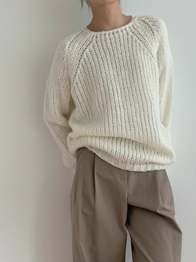 Alpaca44%洞洞針織上衣4