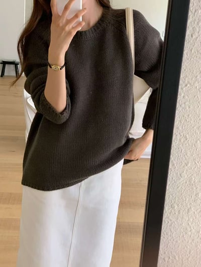 De05 極簡寬鬆毛衣5