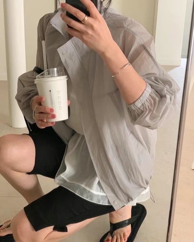 Ju08 透感連帽防曬外套5