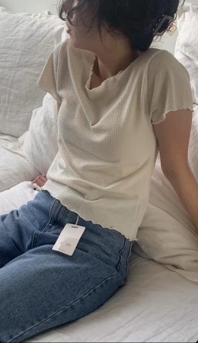 Mm12 輕薄木耳邊上衣8
