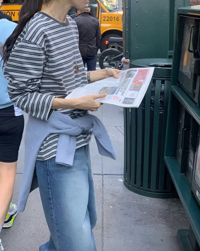 Oc12 寬鬆條紋上衣3