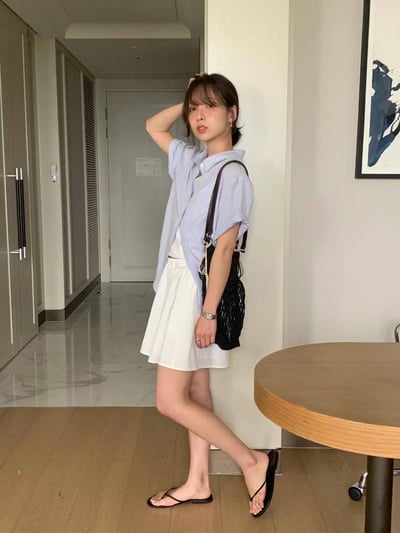 J07 午後浪漫短袖襯衫5