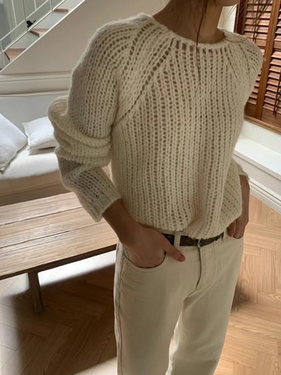 Alpaca44%洞洞針織上衣8