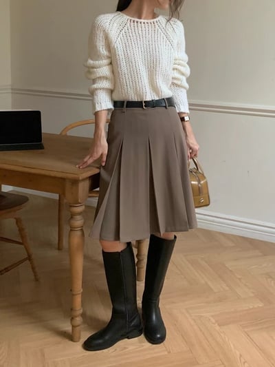 Alpaca44%洞洞針織上衣6