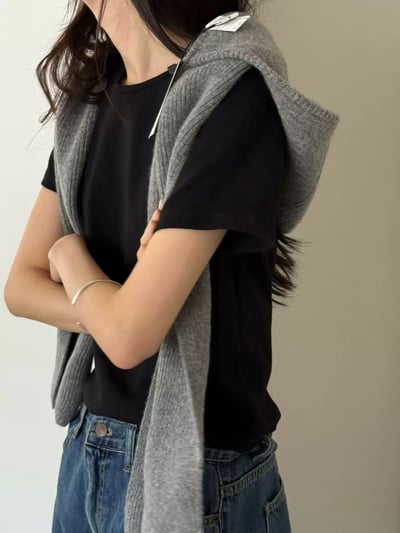 De02 針織連帽圍脖6