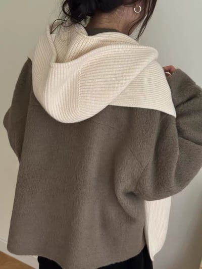 De02 針織連帽圍脖2