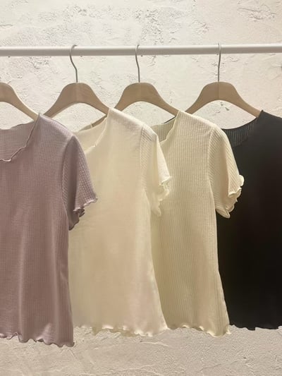 Mm12 輕薄木耳邊上衣6