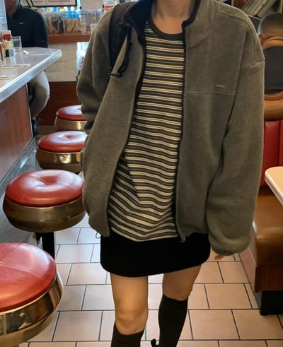 Oc12 寬鬆條紋上衣5