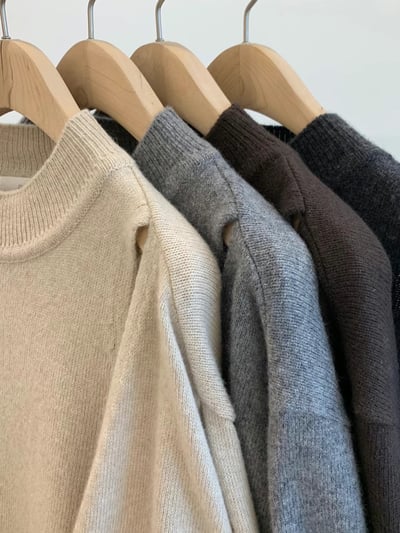 G01 設計感小露肩毛衣 4colors9