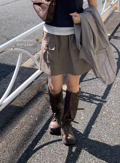 Ap02 鬆緊口袋裙1