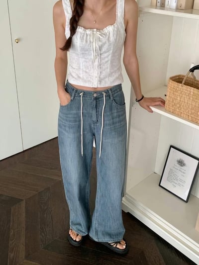 Ju05 一見鍾情抽繩牛仔褲4