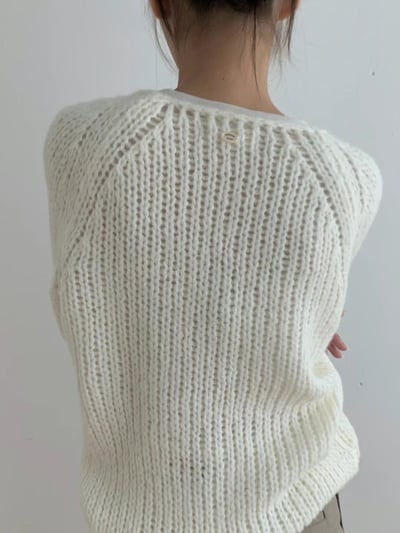 Alpaca44%洞洞針織上衣10