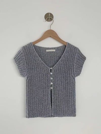 J06 排釦小飛袖針織7