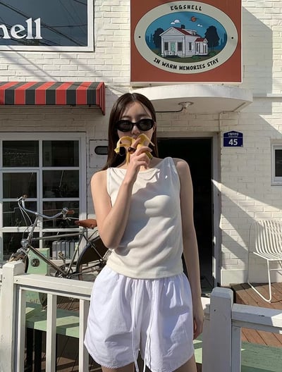 D06 細肩純色背心5