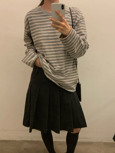 Oc12 寬鬆條紋上衣2