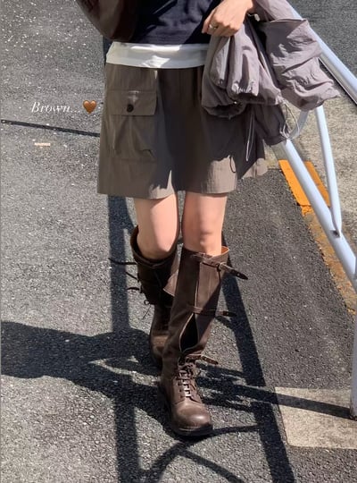 Ap02 鬆緊口袋裙2